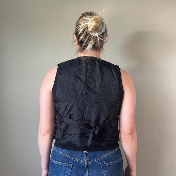 Vintage teddy bear vest jaquard waistcoat - Picture 12 of 14